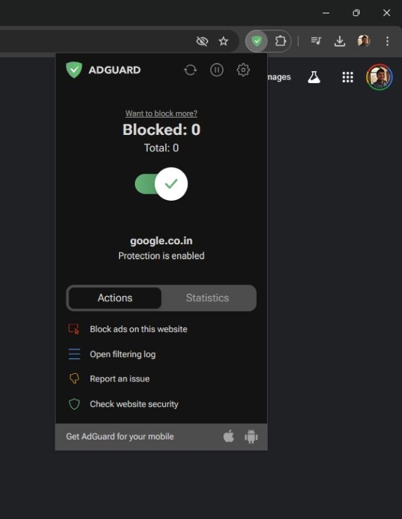 adguard chrome extension