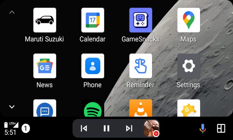 android auto homescreen