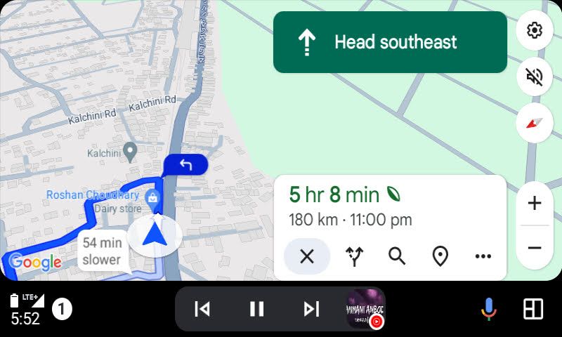 android auto maps