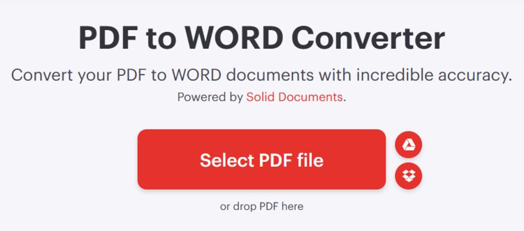 iLovePDF Select PDF file button