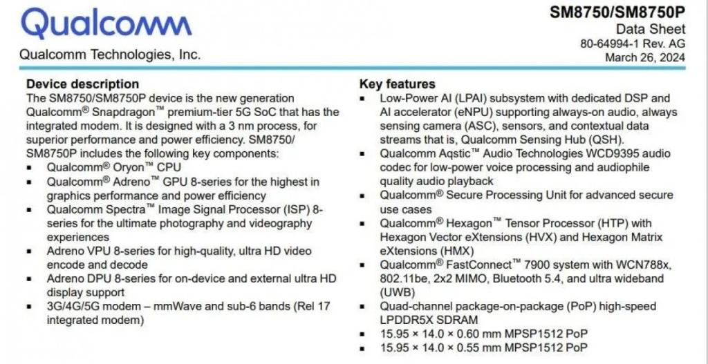 leaked qualcomm slide about snapdragon 8 gen 4