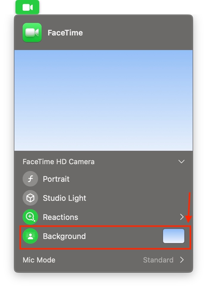 macOS Sequoia Background Replacement Feature