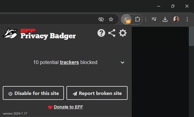 privacy badger extension