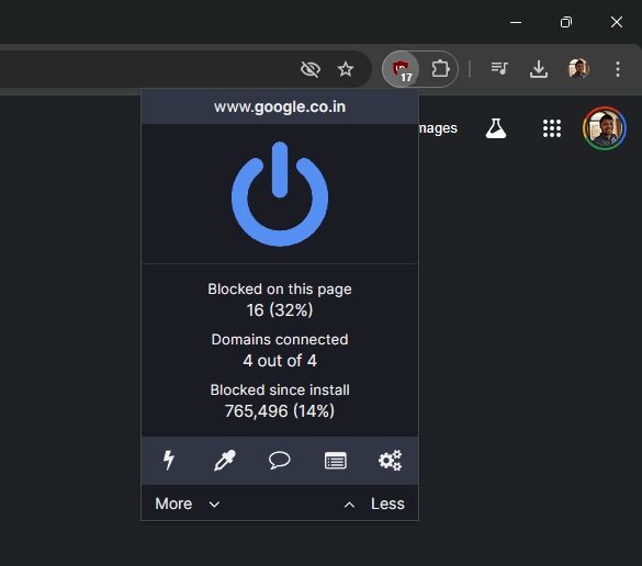 ublock origin extension in chrome