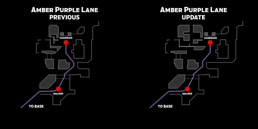 Amber Purple Lane changes in Deadlock patch notes September 26