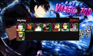 Anime Vanguards Mythic Tier List