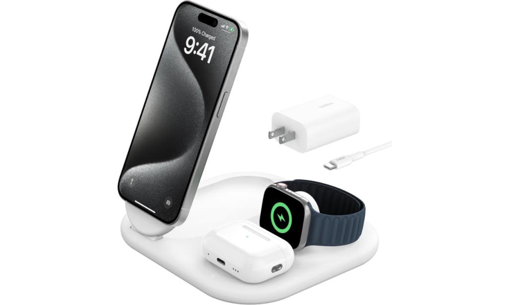 Belkin BoostCharge 3-in-1 Foldable Charger