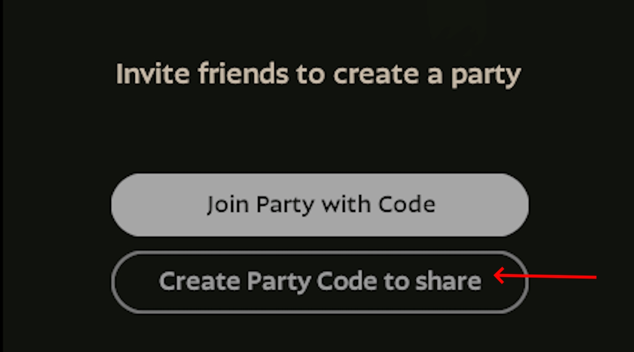 Create Invite Party Code in Deadlock