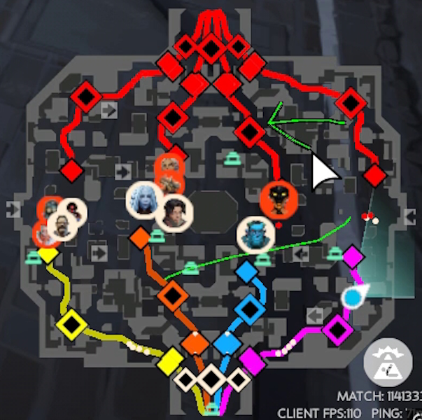 Drawing on Deadlock's Mini map