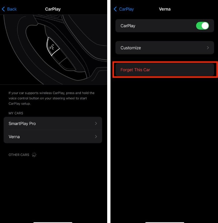 Forget This Car in CarPlay