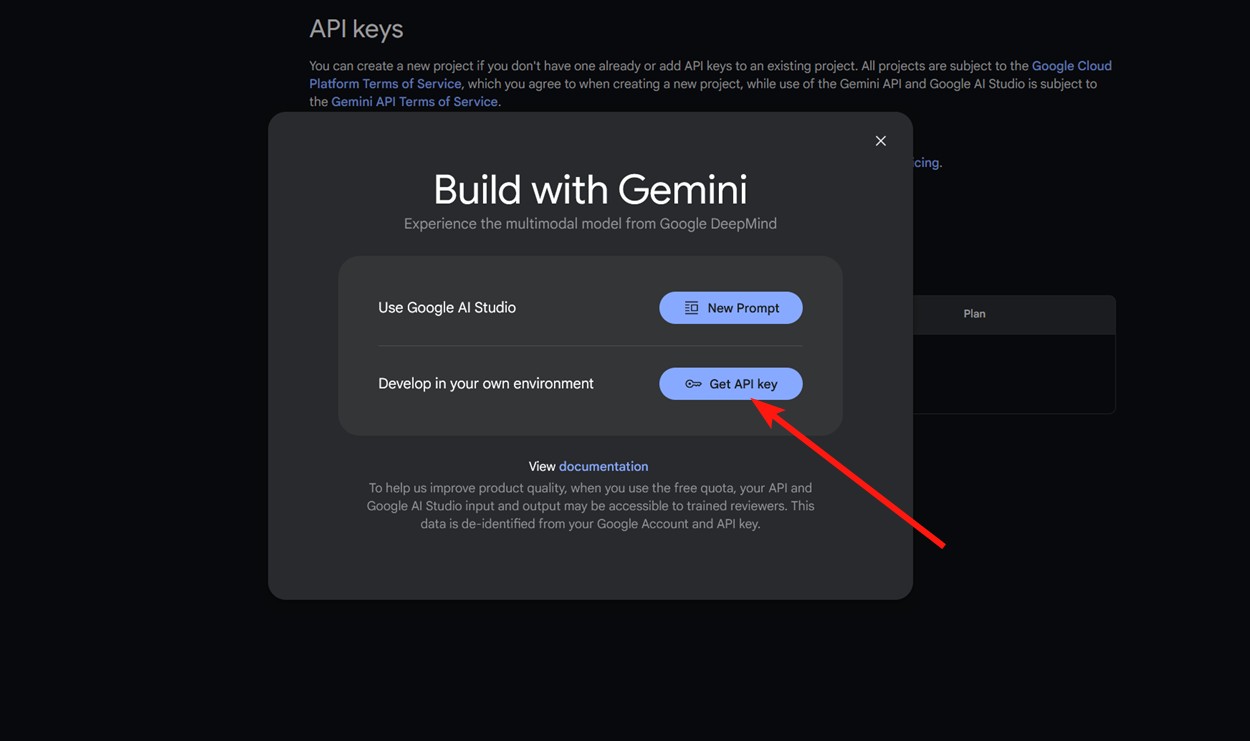 Get API Key