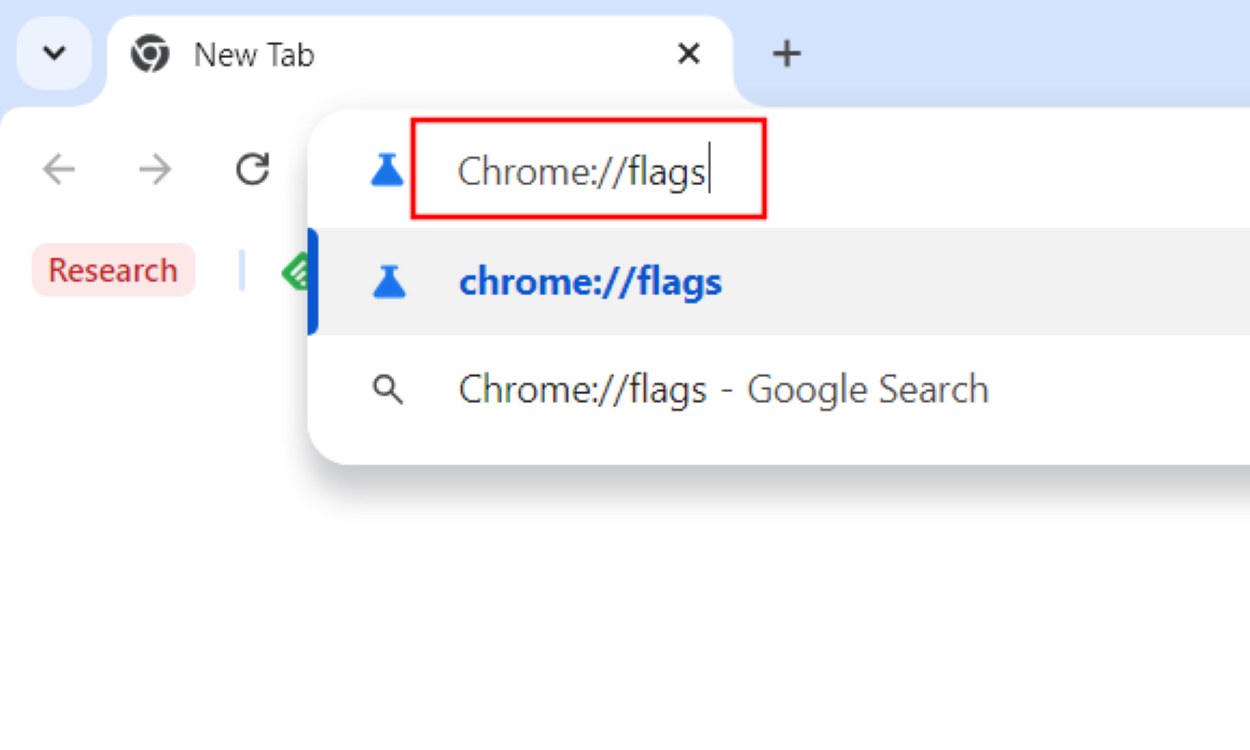 Go to Chrome Flags Page