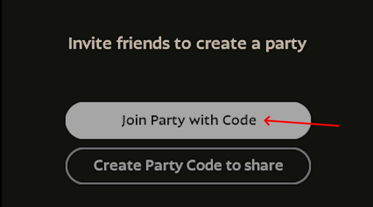 Join through Invite Party Code in Deadlock