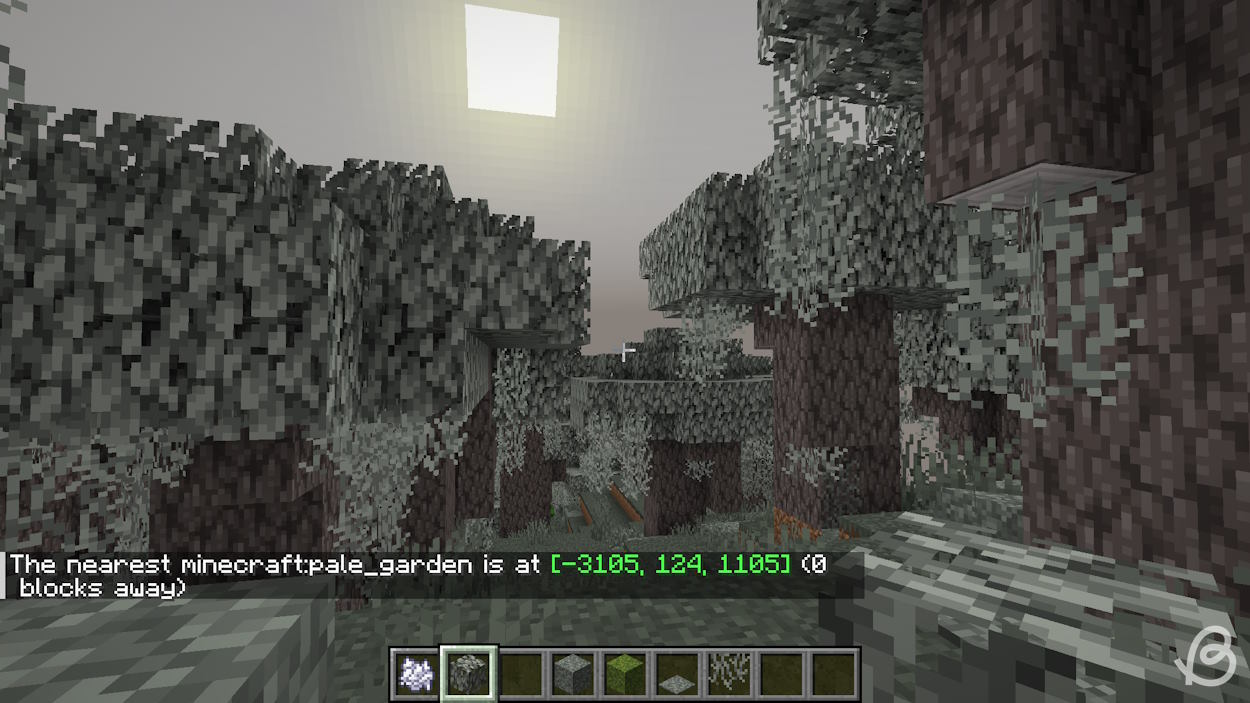 Use locate command to find the Pale Garden