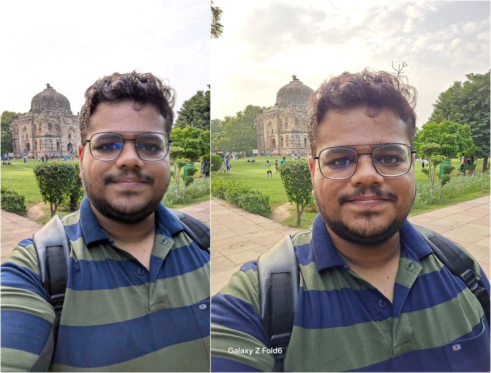 Pixel 9 Pro Fold vs. Samsung Galaxy Z Fold 6 Selfie