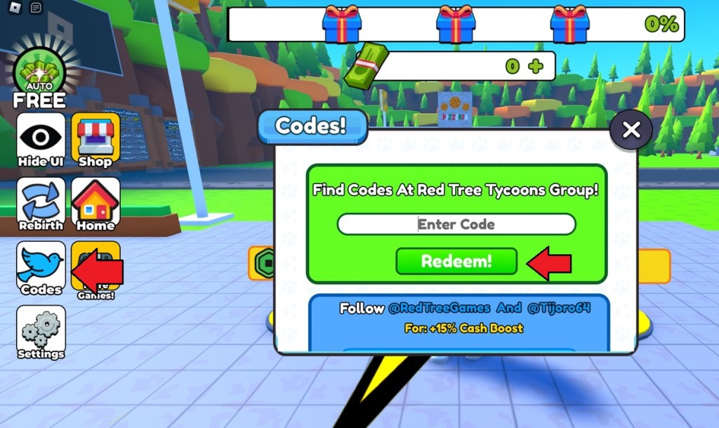 Redeem Pizzeria Tycoon 2 Codes