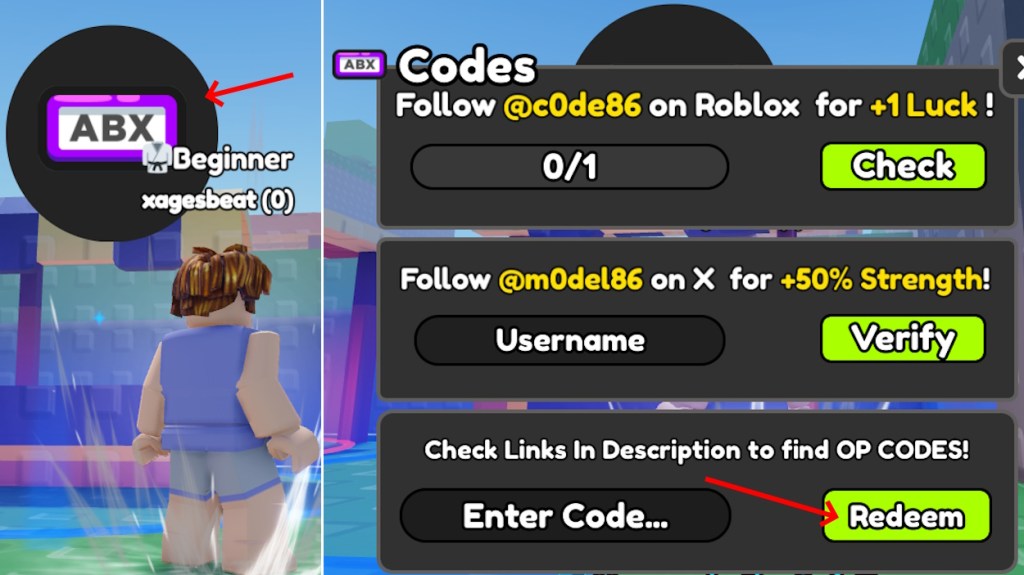 Redeem codes for Anime Training RNG