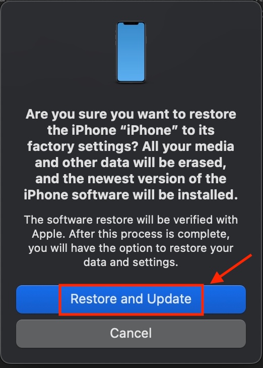 Restore and Update iPhone