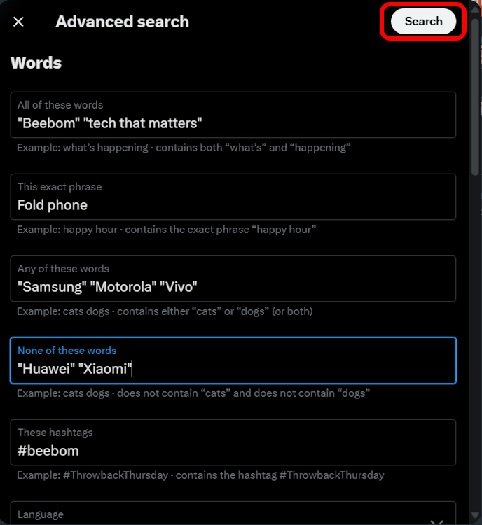 How to Use Advanced Search on X (Twitter) | Beebom