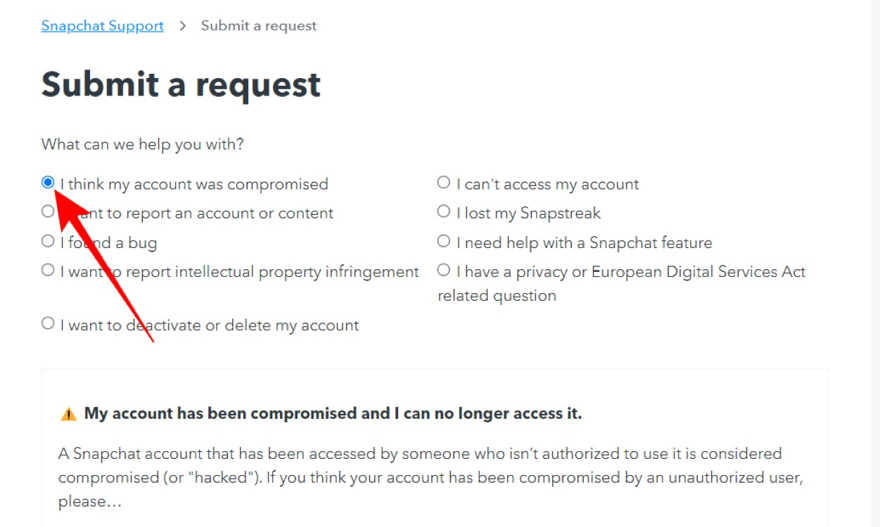 Select My Account is Compromised Again