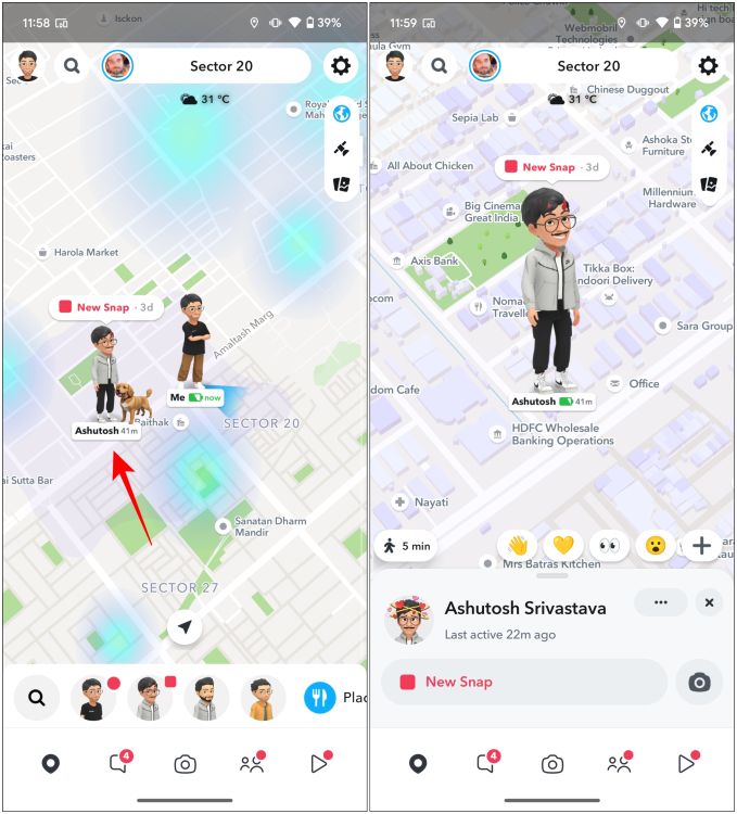 Snapchat Maps Search Friends