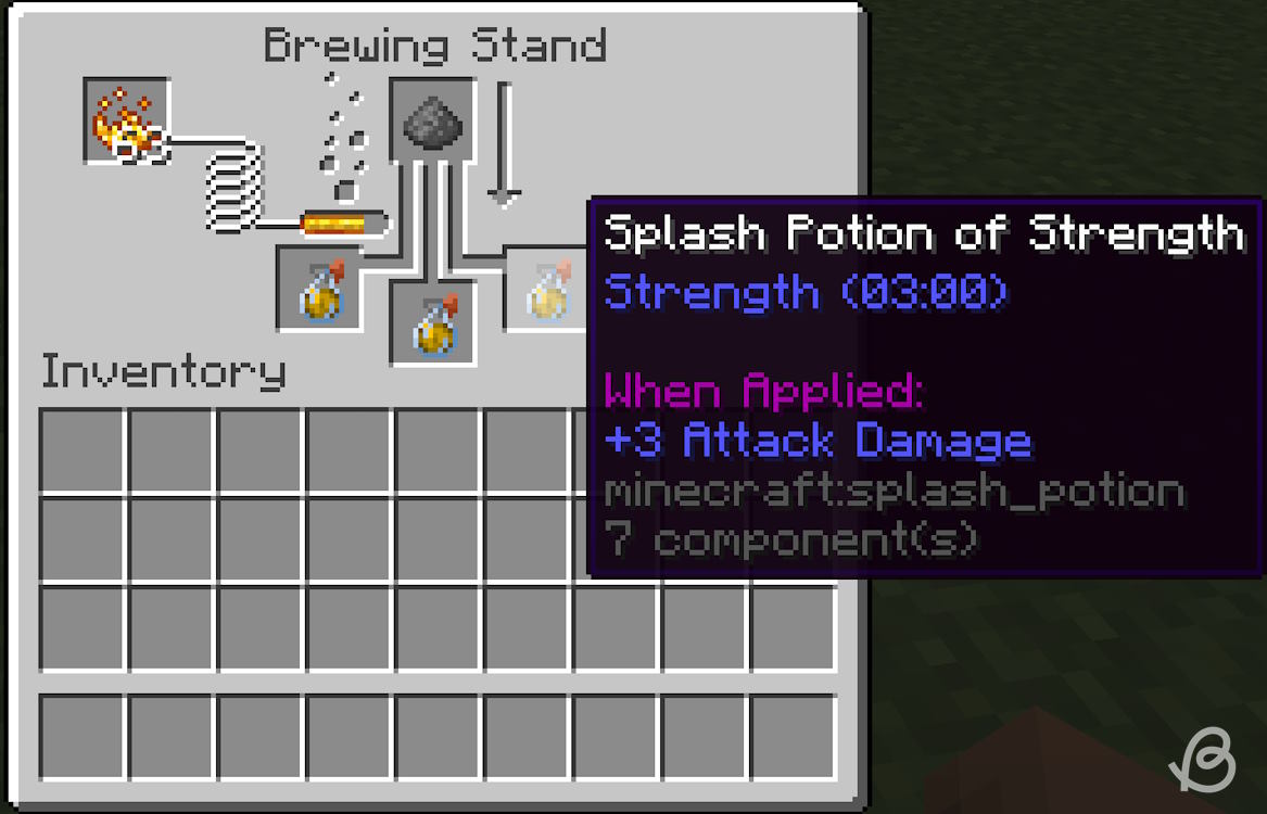 Splash potion of strength