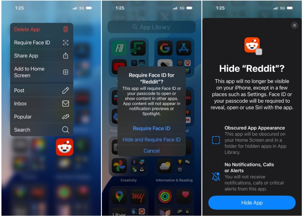 Lock or Hide Apps on iOS 18