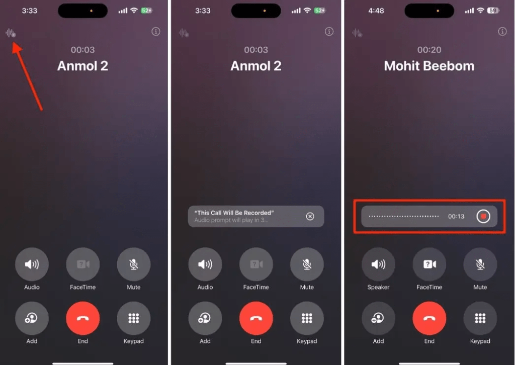 iOS 18 Call Recording