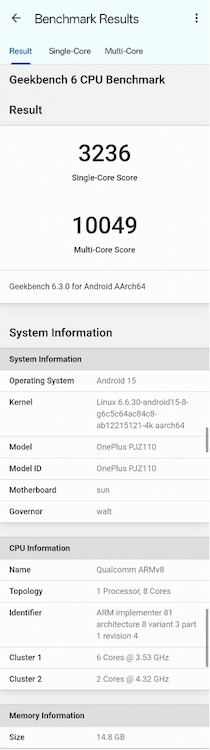 snapdragon 8 Gen 4 geekbench স্কোর