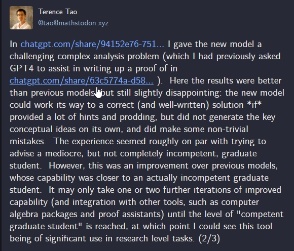 terence tao on openai o1