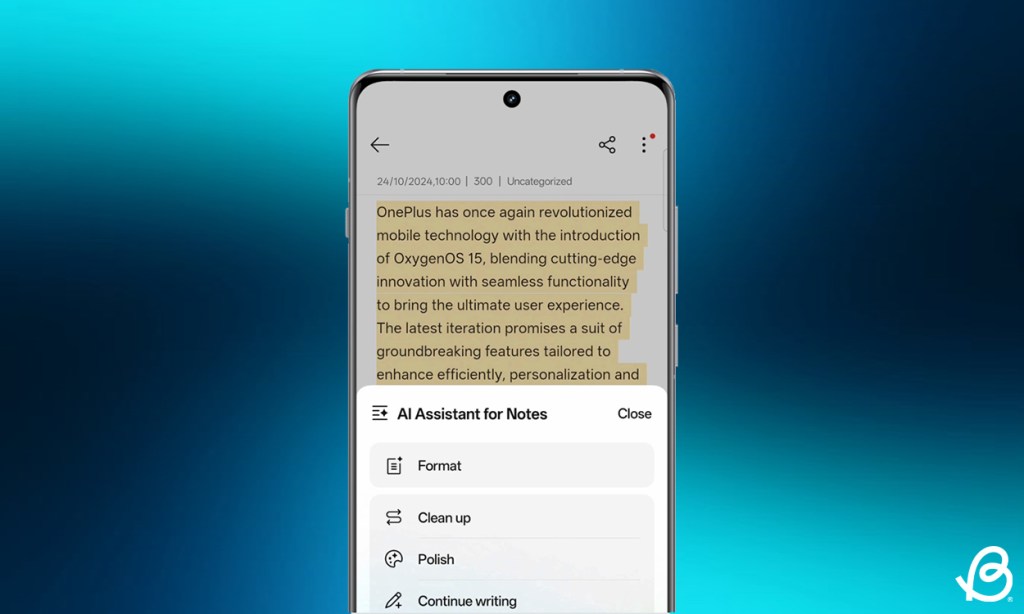 AI in Notes App