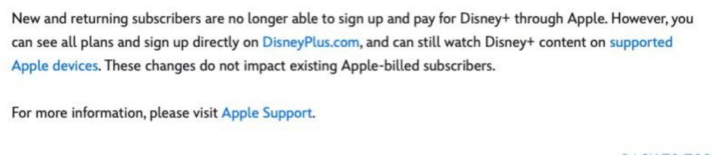 Disney Plus blocking Apple