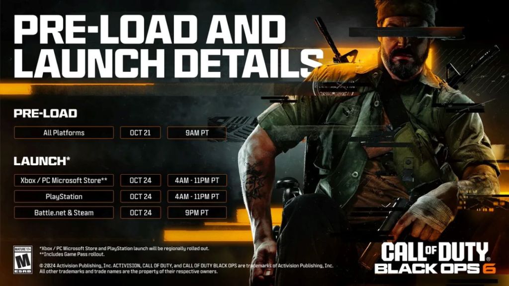 Call Of Duty Black Ops 6 Platform Launch Timing