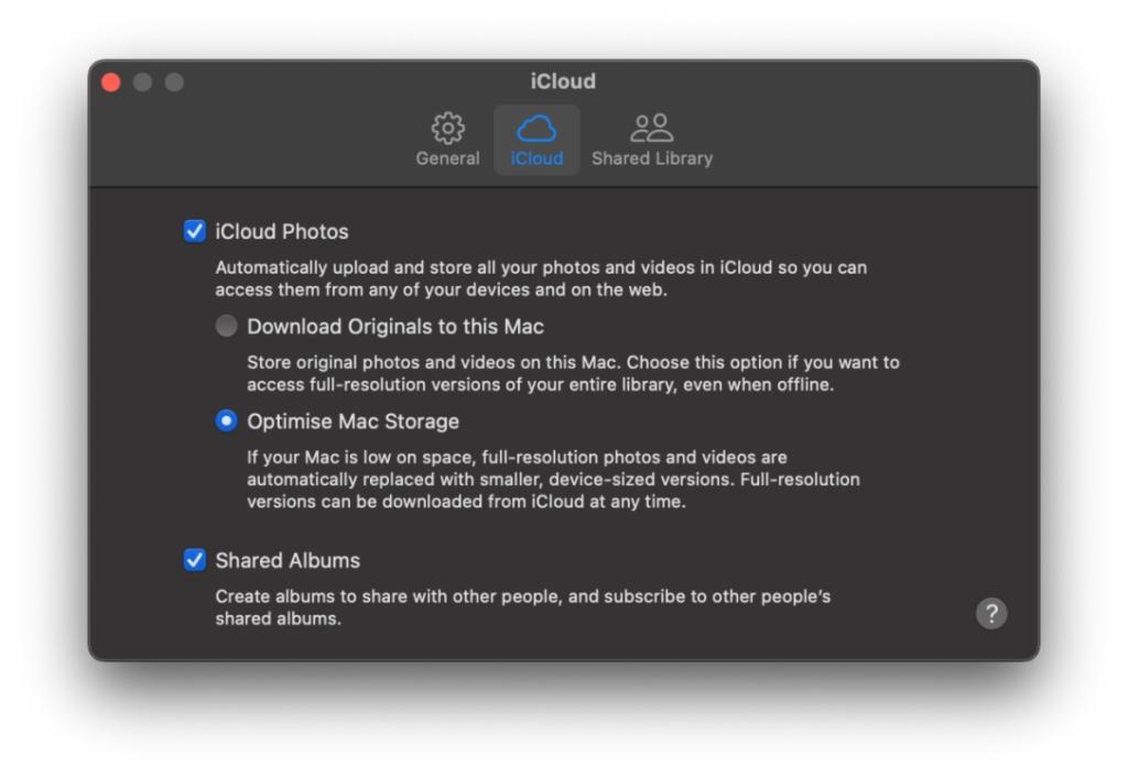 Enable iCloud Photos on Mac