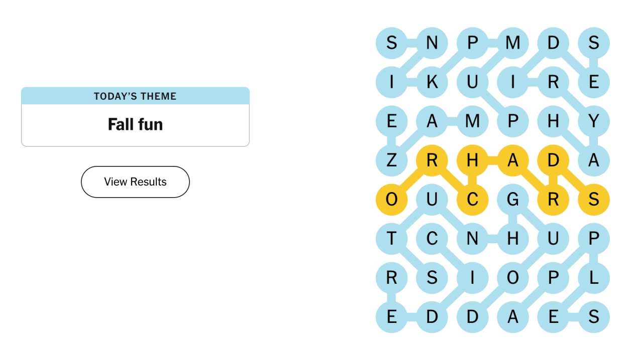 NYT Strands October 28