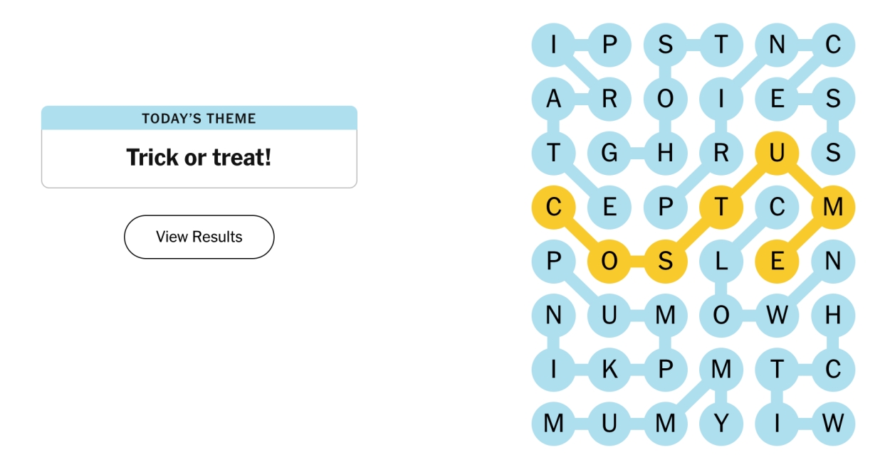 NYT Strands October 31