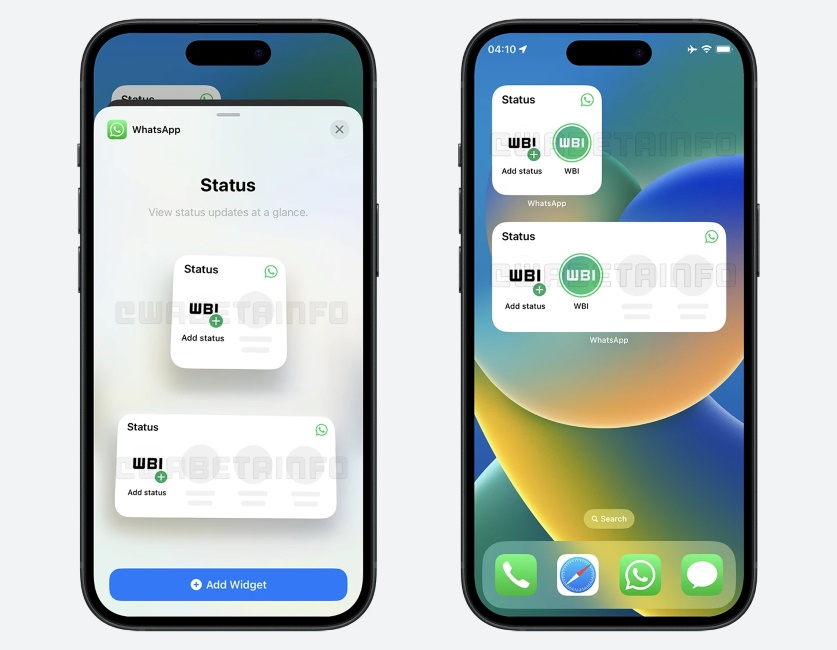 WhatsApp Status Widgets available on iPhone | Features October 2024