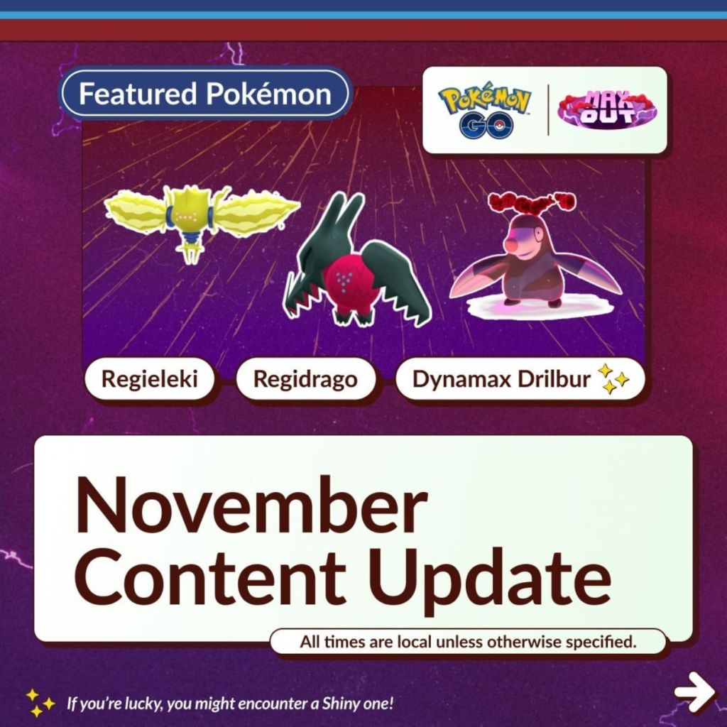 Pokemon GO November 2024 Infographics