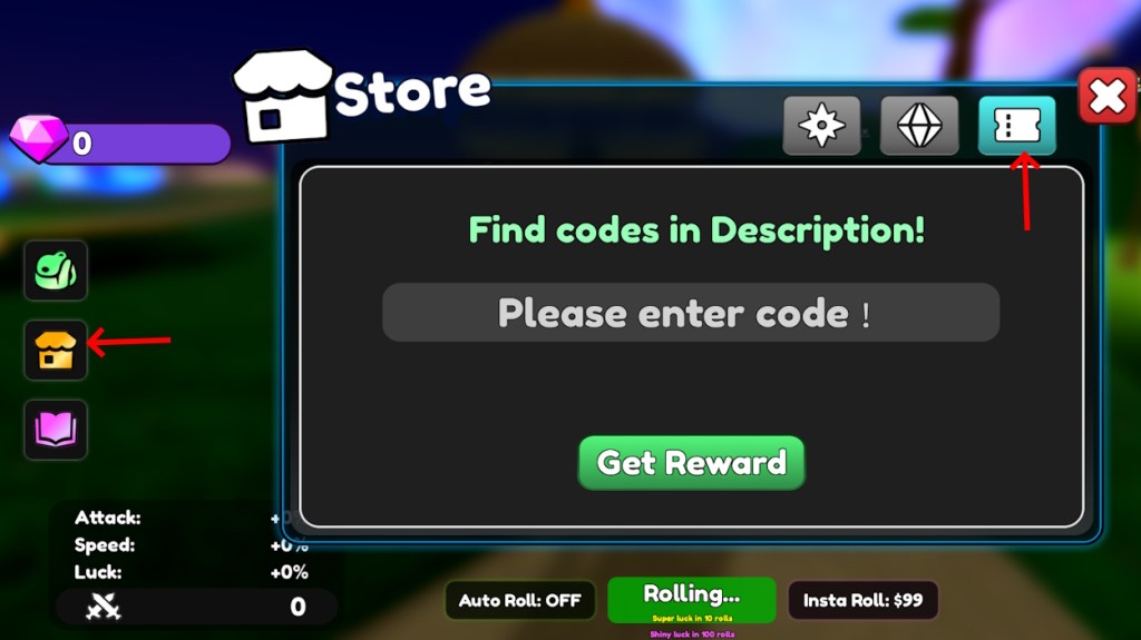 RNG Hero Squad codes redeem option