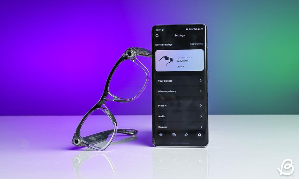 Ray-Ban Meta smart glasses with Meta View app