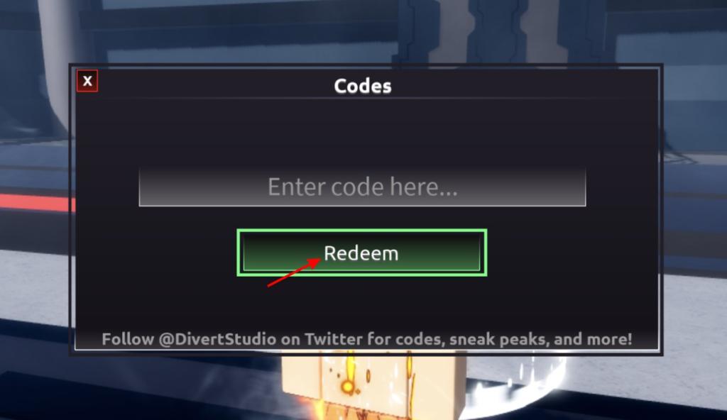 Anime Unlimited Redeem button