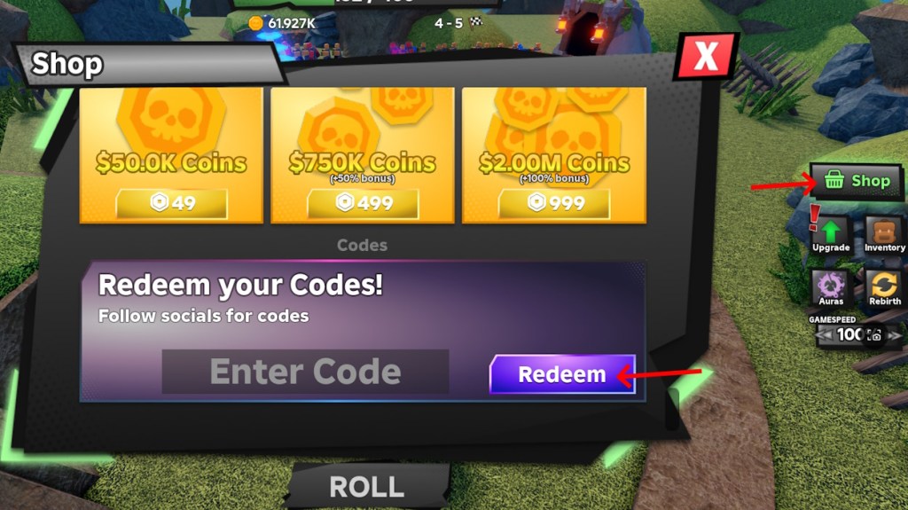 Tower Defense RNG codes redeem option