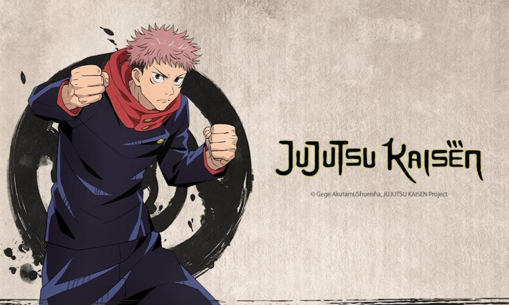 Itadori Yuji in Jujutsu Kaisen anime poster