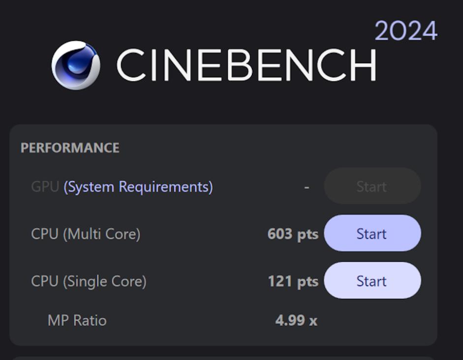 Zenbook S14 Cinebench 2024