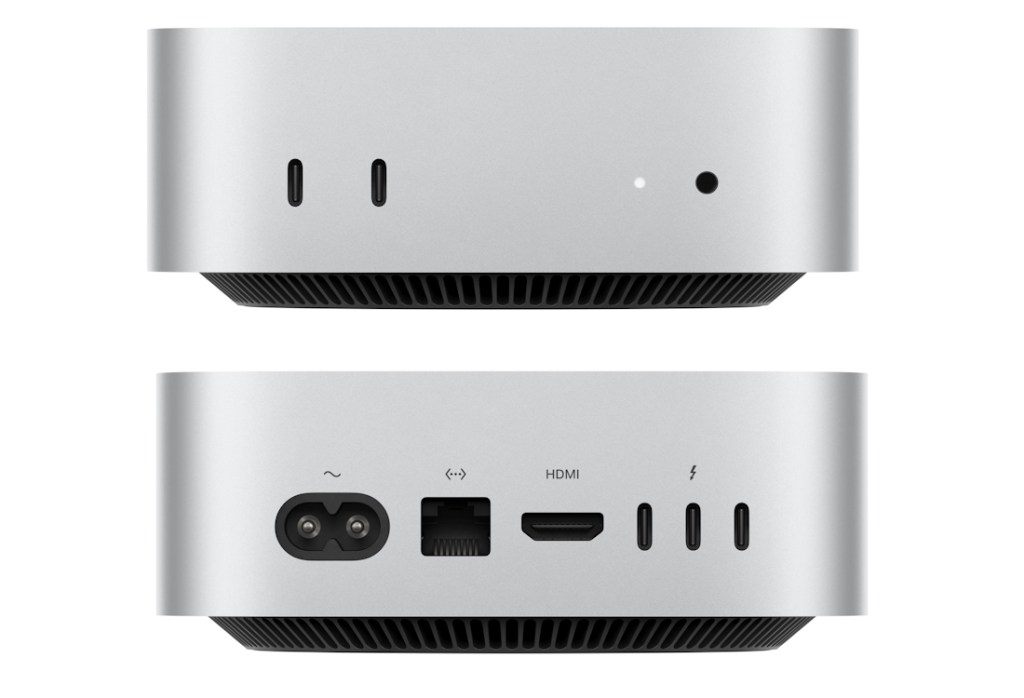 apple mac mini front and back