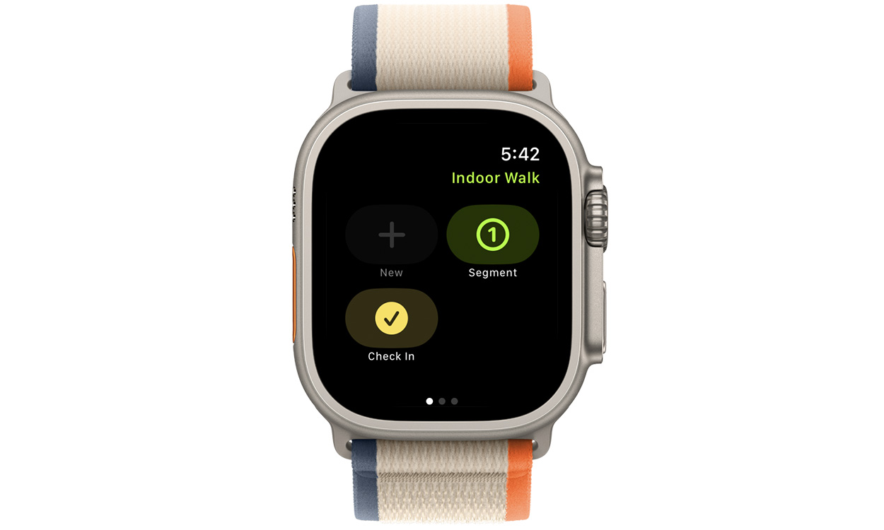 Check-In während des Trainings in watchOS 11