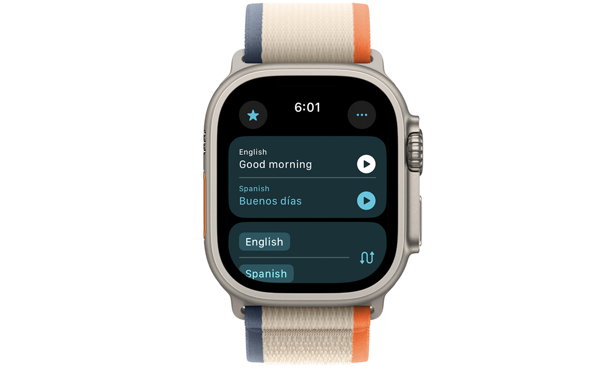 Translate directly on Apple Watch with watchOS 11