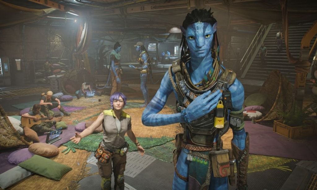 A na'vi base camp in Avatar Frontiers of Pandora