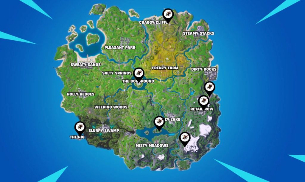 All Fortnite Choppa Locations in Fortnite Chapter 2 Remix