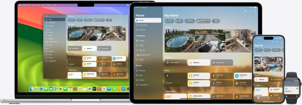 Apple Home app on Mac, iPad, iPhone, and Apple Watch